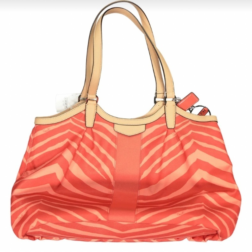 Coach Devin Zebra Devon Stripe Shoulder Bag NWT Animal Print - Picture 3 of 15